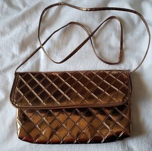 Vintage Metallic Copper Clutch Style Purse